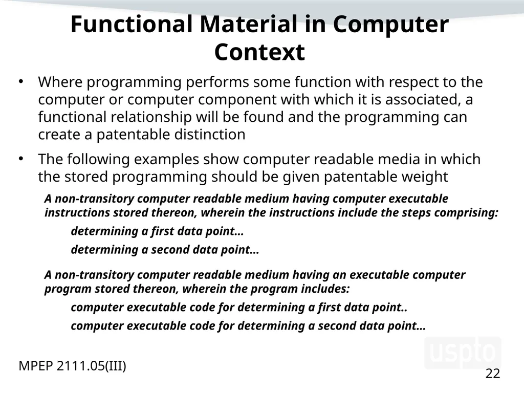 Examining Functional Claim Limitations: Focus on - slide 22 of 33