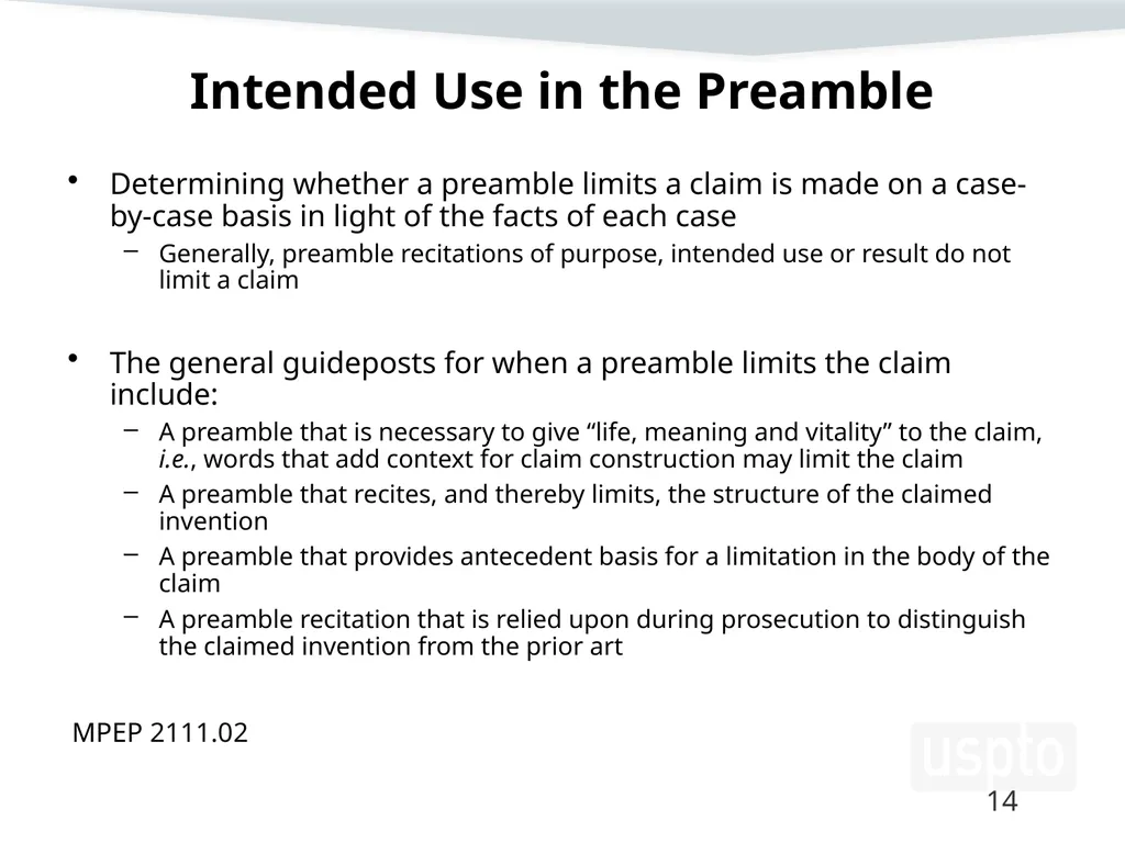 Examining Functional Claim Limitations: Focus on - slide 14 of 33