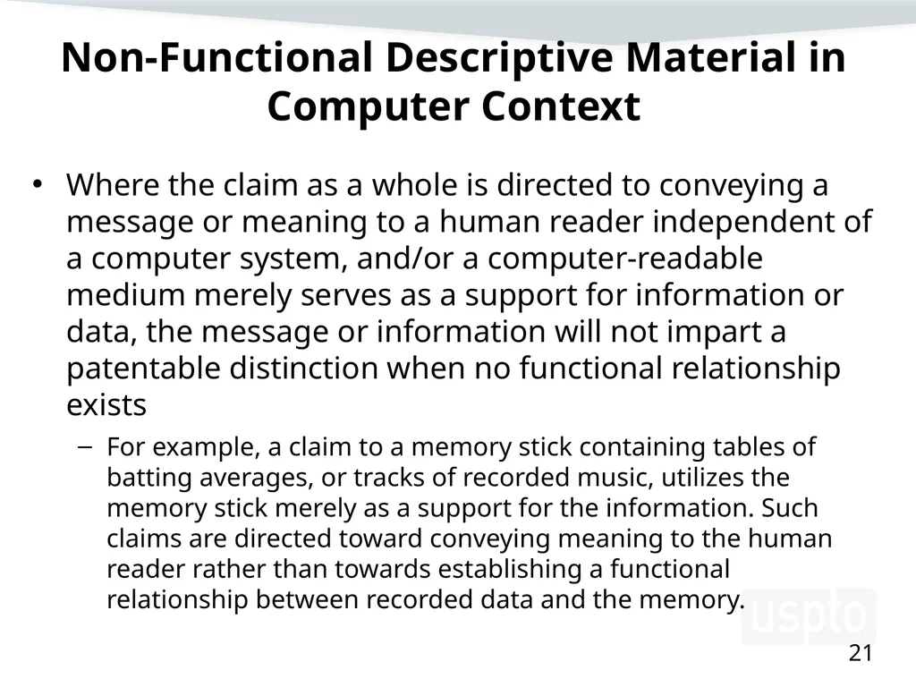 Examining Functional Claim Limitations: Focus on - slide 21 of 33