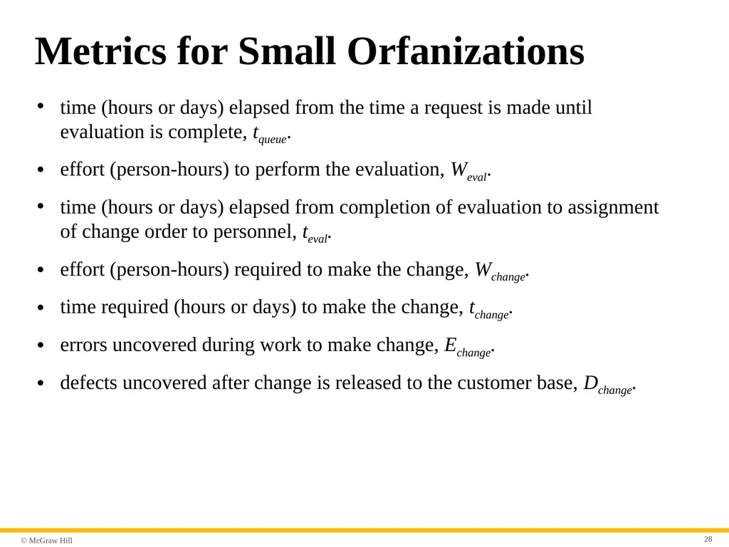 Chapter 23 Software Metrics and Analytics Part - slide 28 of 29