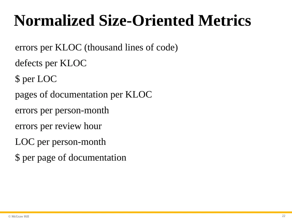 Chapter 23 Software Metrics and Analytics Part - slide 22 of 29