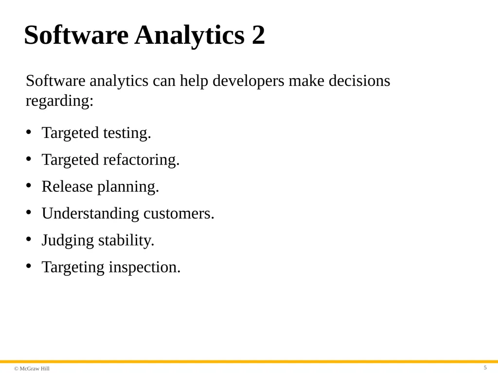 Chapter 23 Software Metrics and Analytics Part - slide 5 of 29