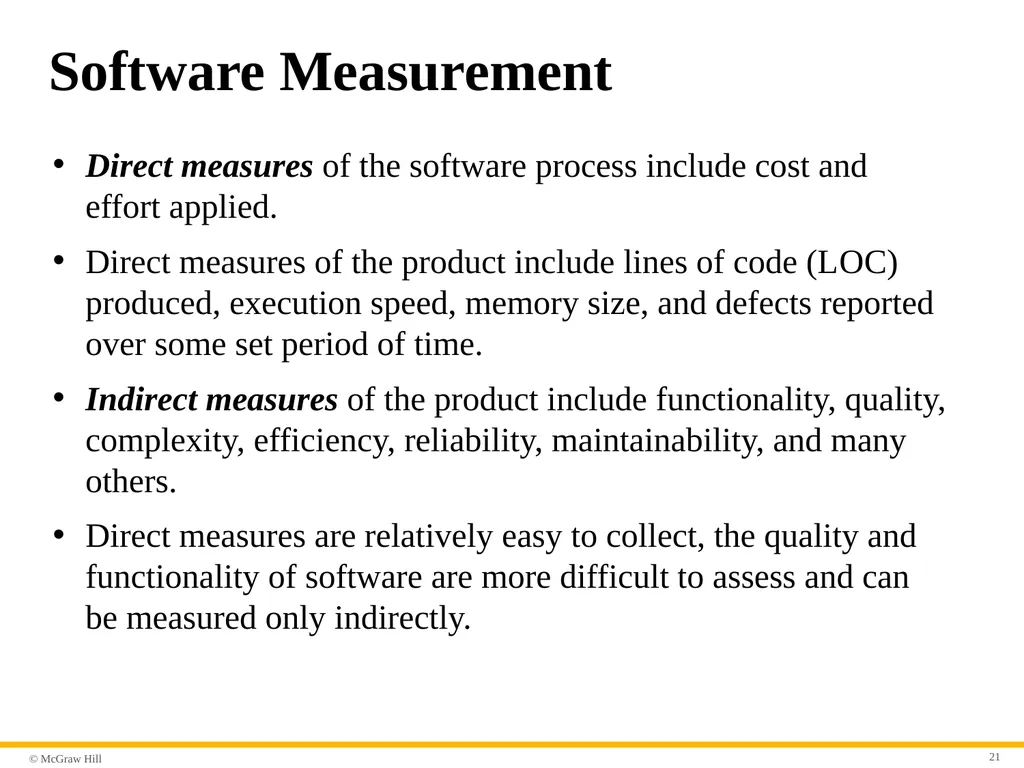 Chapter 23 Software Metrics and Analytics Part - slide 21 of 29