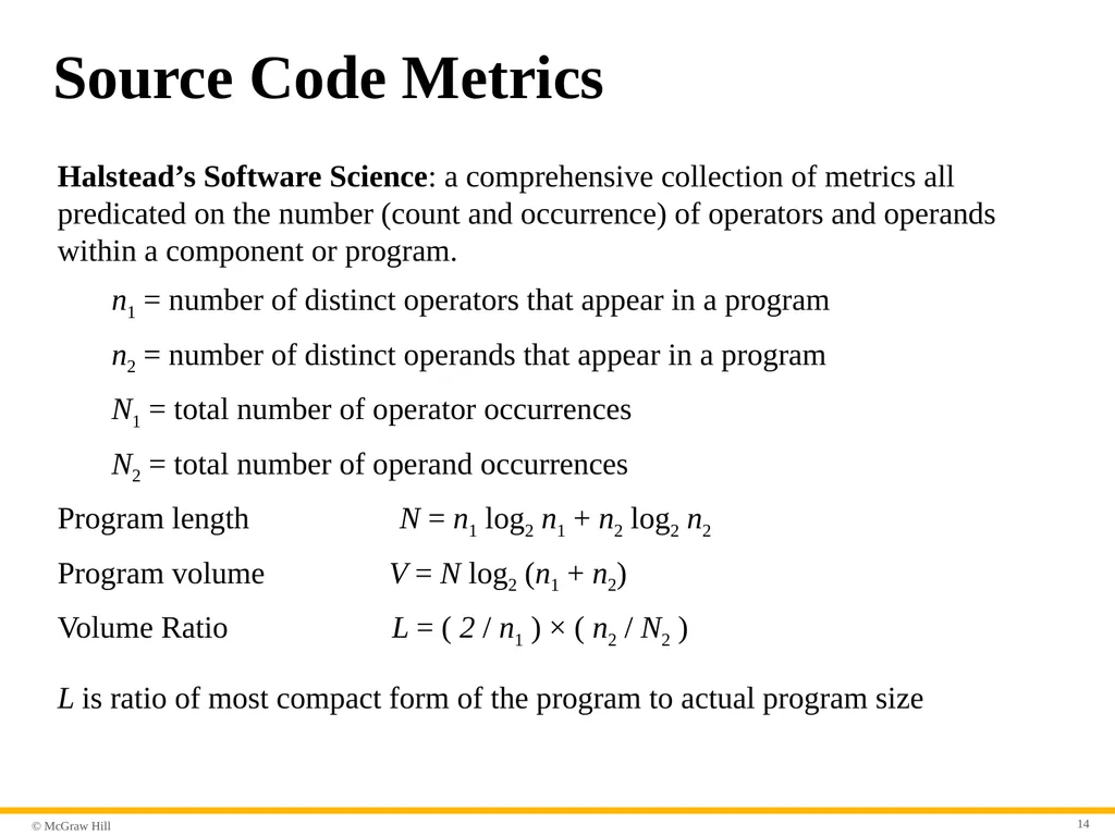 Chapter 23 Software Metrics and Analytics Part - slide 14 of 29