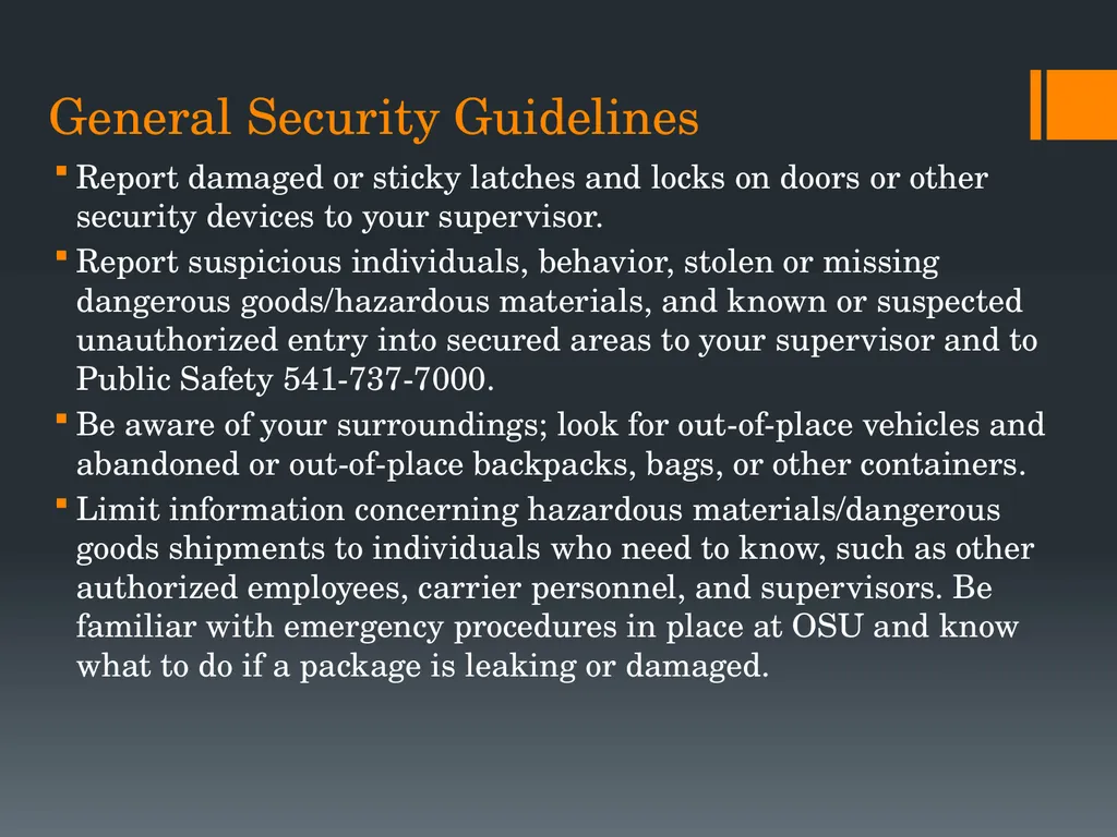 Shipping and Receiving Hazardous Materials - slide 12 of 21