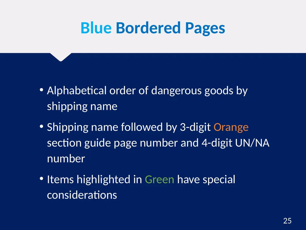 Hazardous Materials Safety & Security Awareness - slide 25 of 50