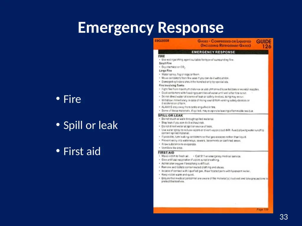 Hazardous Materials Safety & Security Awareness - slide 33 of 50