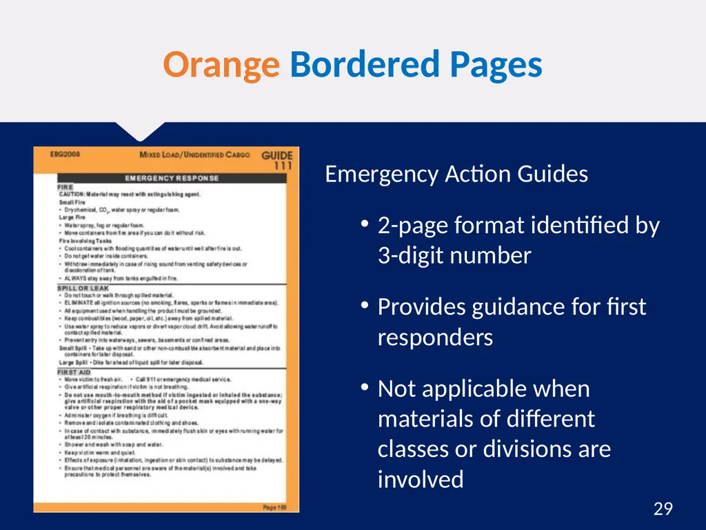 Hazardous Materials Safety & Security Awareness - slide 29 of 50
