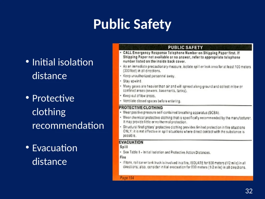 Hazardous Materials Safety & Security Awareness - slide 32 of 50