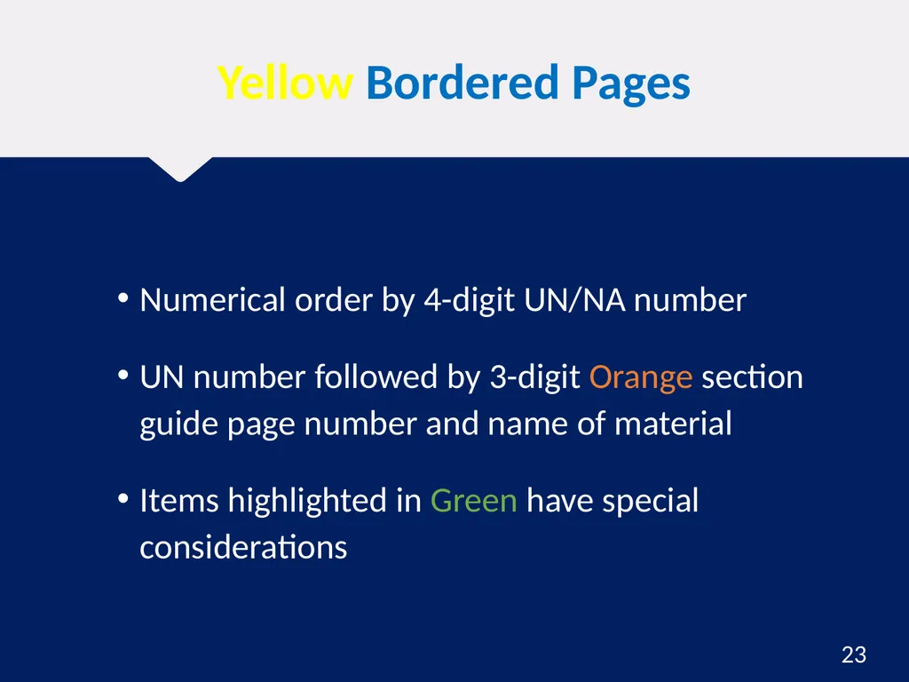 Hazardous Materials Safety & Security Awareness - slide 23 of 50