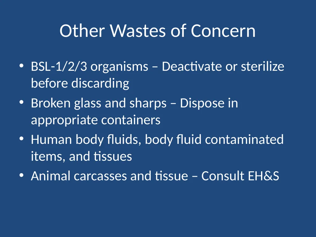 Waste Management Information Dangerous Waste - slide 9 of 17