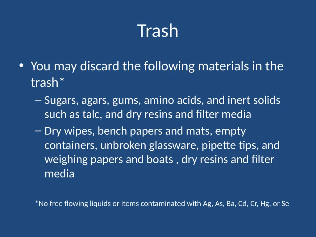 Waste Management Information Dangerous Waste - slide 13 of 17