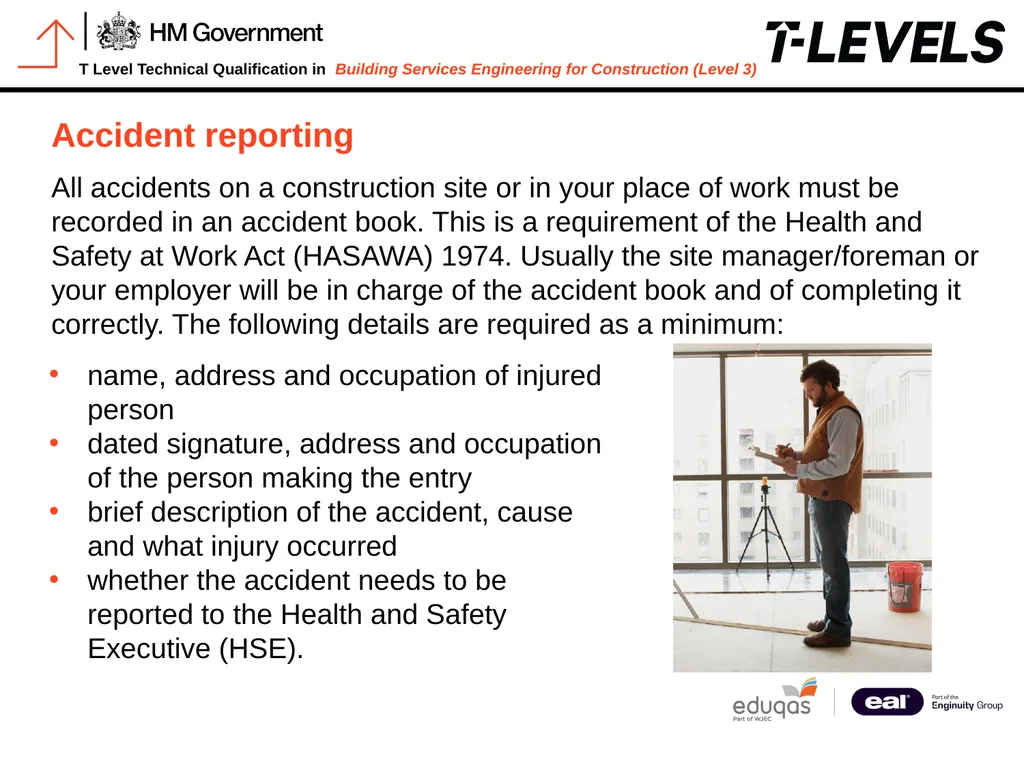PowerPoint 10: Incidents and near misses - slide 3 of 12
