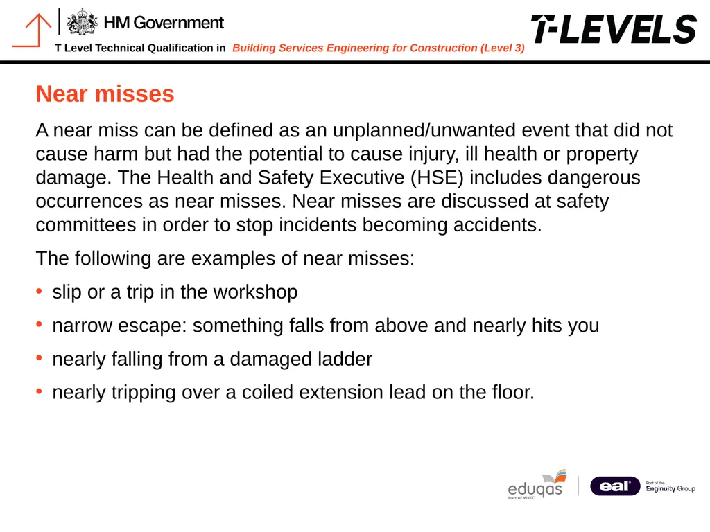 PowerPoint 10: Incidents and near misses - slide 11 of 12