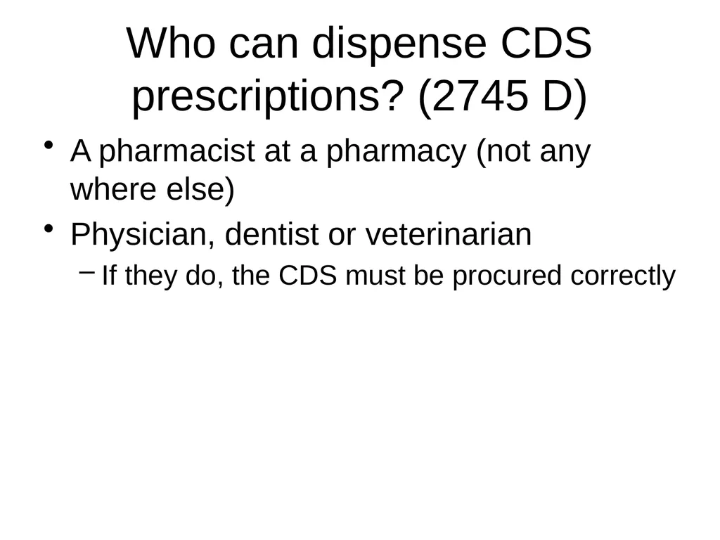 Chapter 27 Controlled Dangerous Substances Jeffery - slide 54 of 80