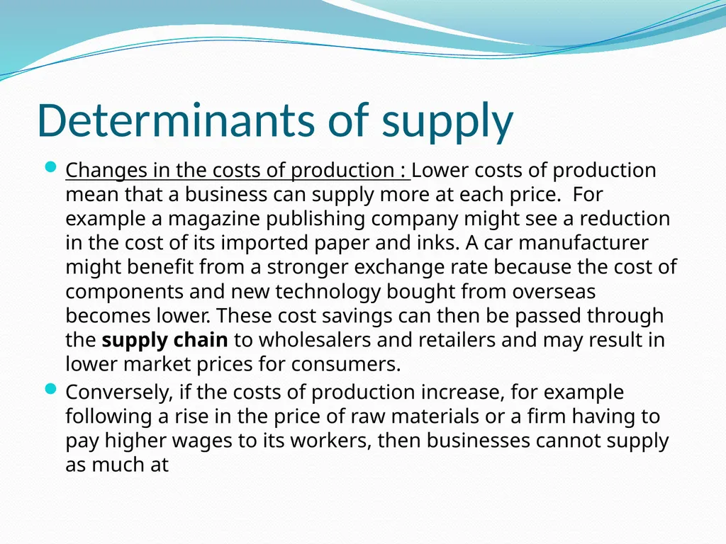 BUSINESS ECONOMICS UNIT 2 Demand - Meaning Demand - slide 31 of 50