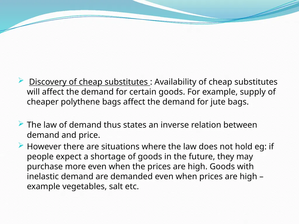 BUSINESS ECONOMICS UNIT 2 Demand - Meaning Demand - slide 20 of 50