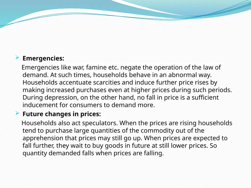 BUSINESS ECONOMICS UNIT 2 Demand - Meaning Demand - slide 23 of 50