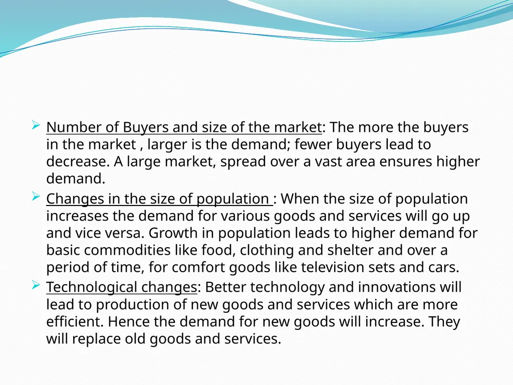 BUSINESS ECONOMICS UNIT 2 Demand - Meaning Demand - slide 19 of 50