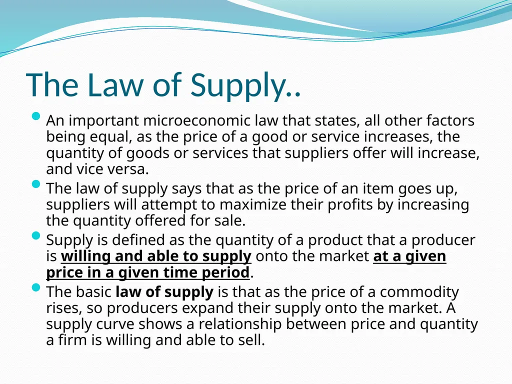 BUSINESS ECONOMICS UNIT 2 Demand - Meaning Demand - slide 24 of 50