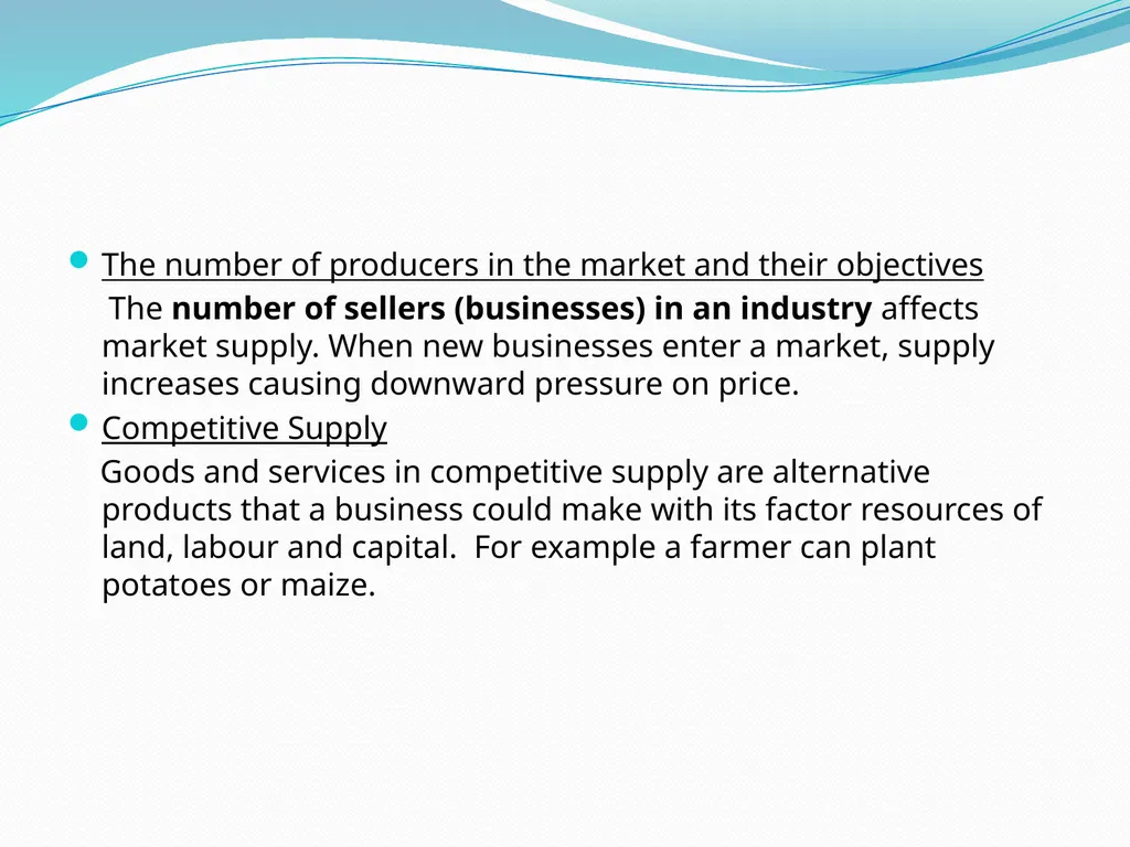 BUSINESS ECONOMICS UNIT 2 Demand - Meaning Demand - slide 35 of 50