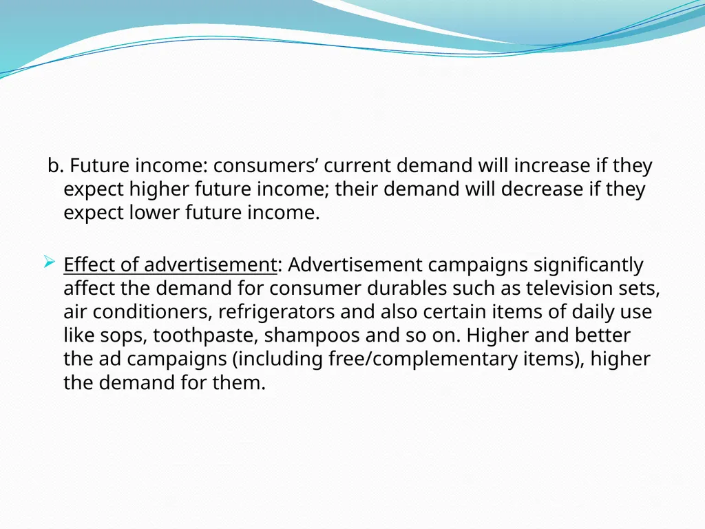 BUSINESS ECONOMICS UNIT 2 Demand - Meaning Demand - slide 17 of 50