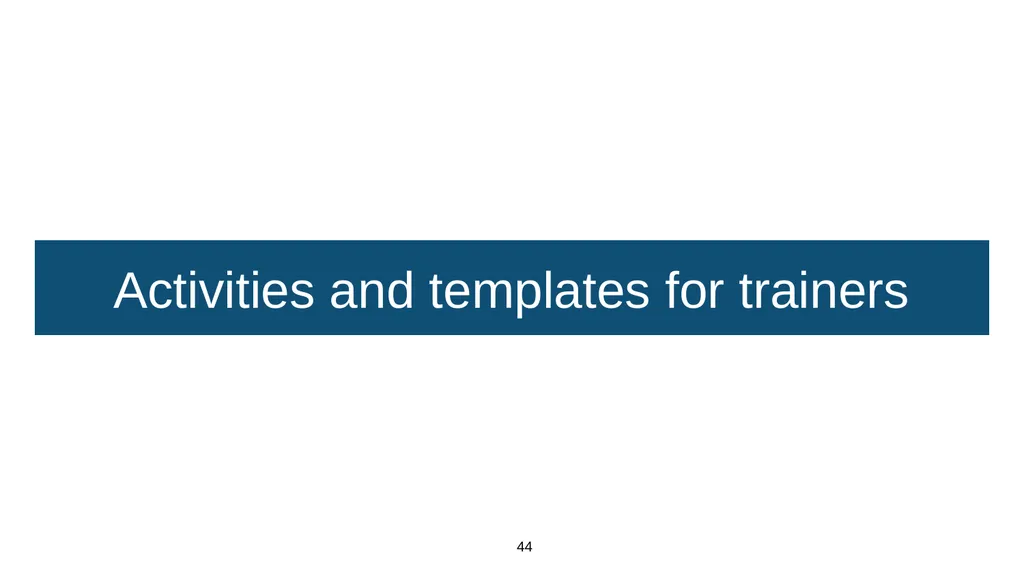 Training module Teaching mental wellbeing Part of: - slide 44 of 62
