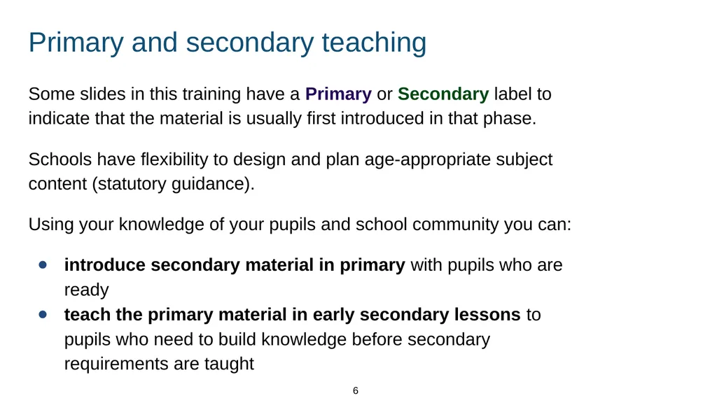 Training module Teaching mental wellbeing Part of: - slide 6 of 62