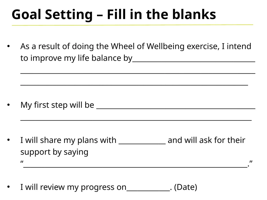 Wheel of Wellbeing A flat tyre… Makes it difficult - slide 12 of 12