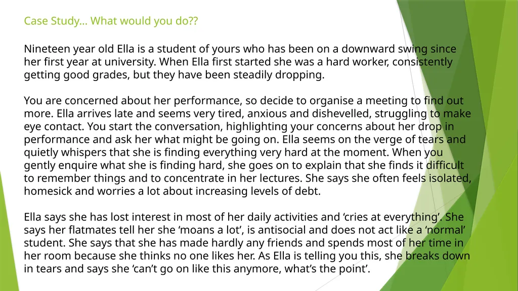 Mental Health First Aid October 2020 What is - slide 19 of 22