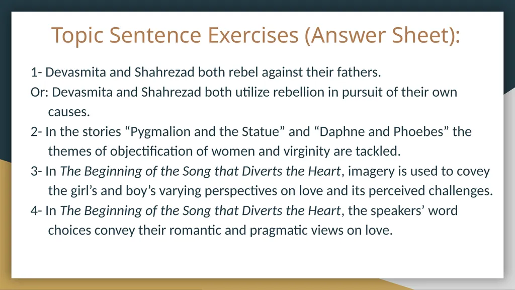 The Writing and Reading Center Thesis Statements - slide 12 of 12