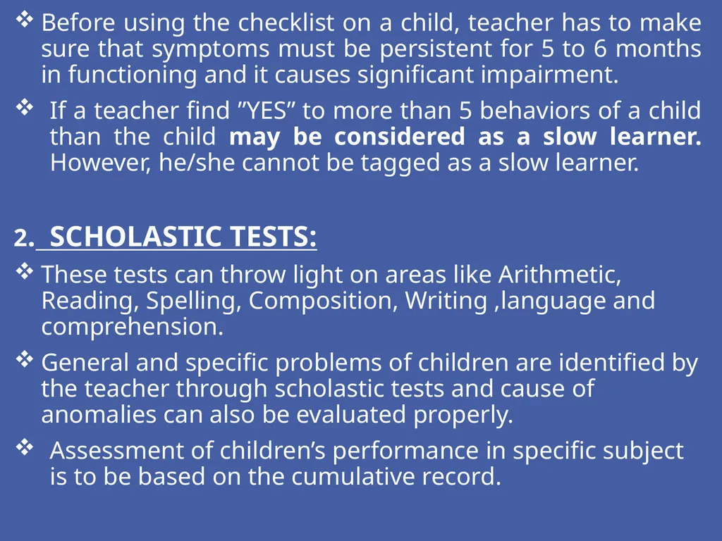 SLOW LEARNERS INTRODUCTION Who is a slow learner? - slide 10 of 14
