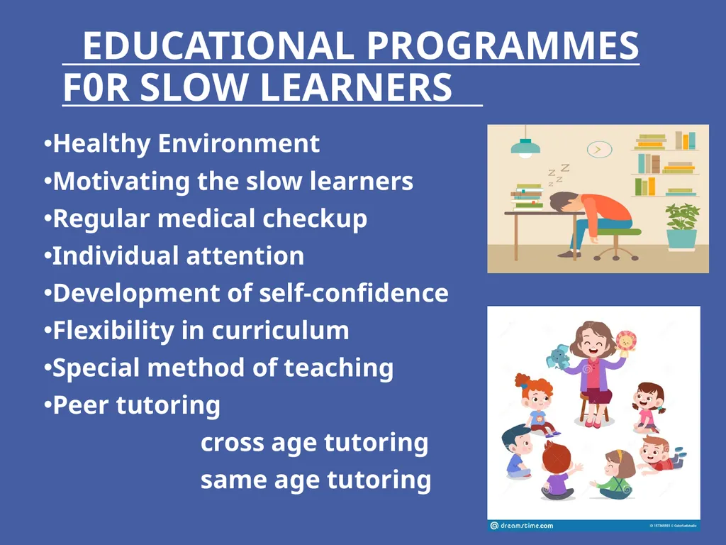 SLOW LEARNERS INTRODUCTION Who is a slow learner? - slide 12 of 14
