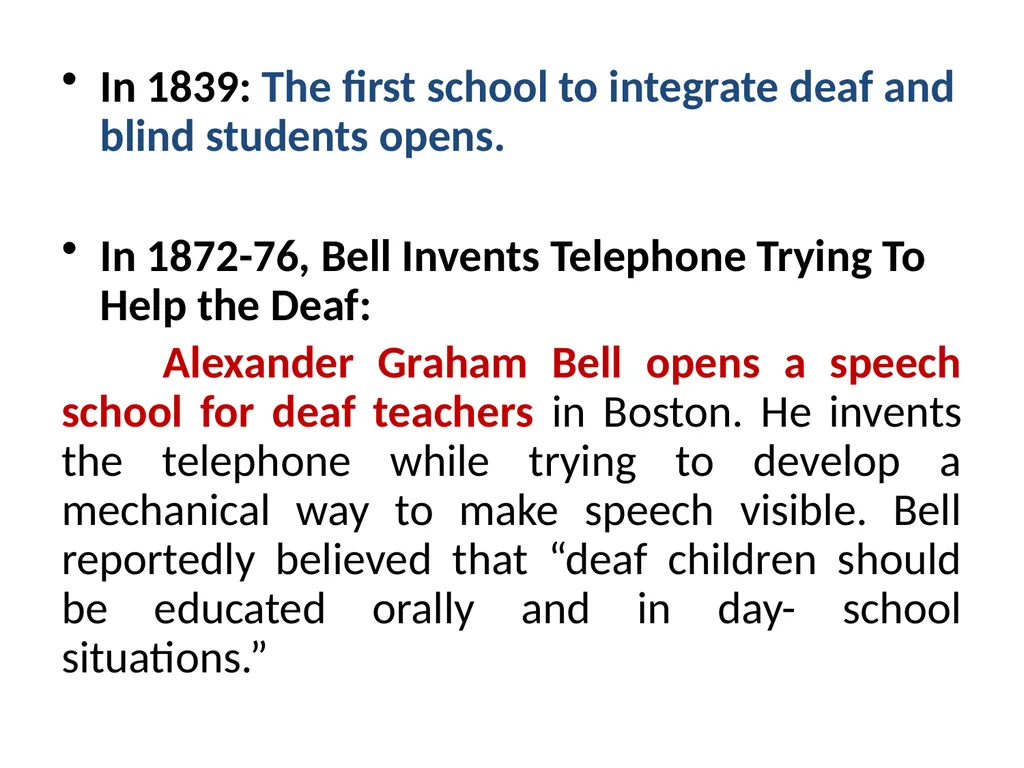 Historical development of Special Education / - slide 9 of 24