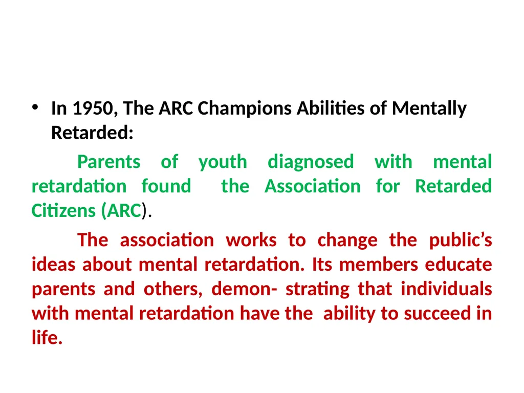 Historical development of Special Education / - slide 24 of 24