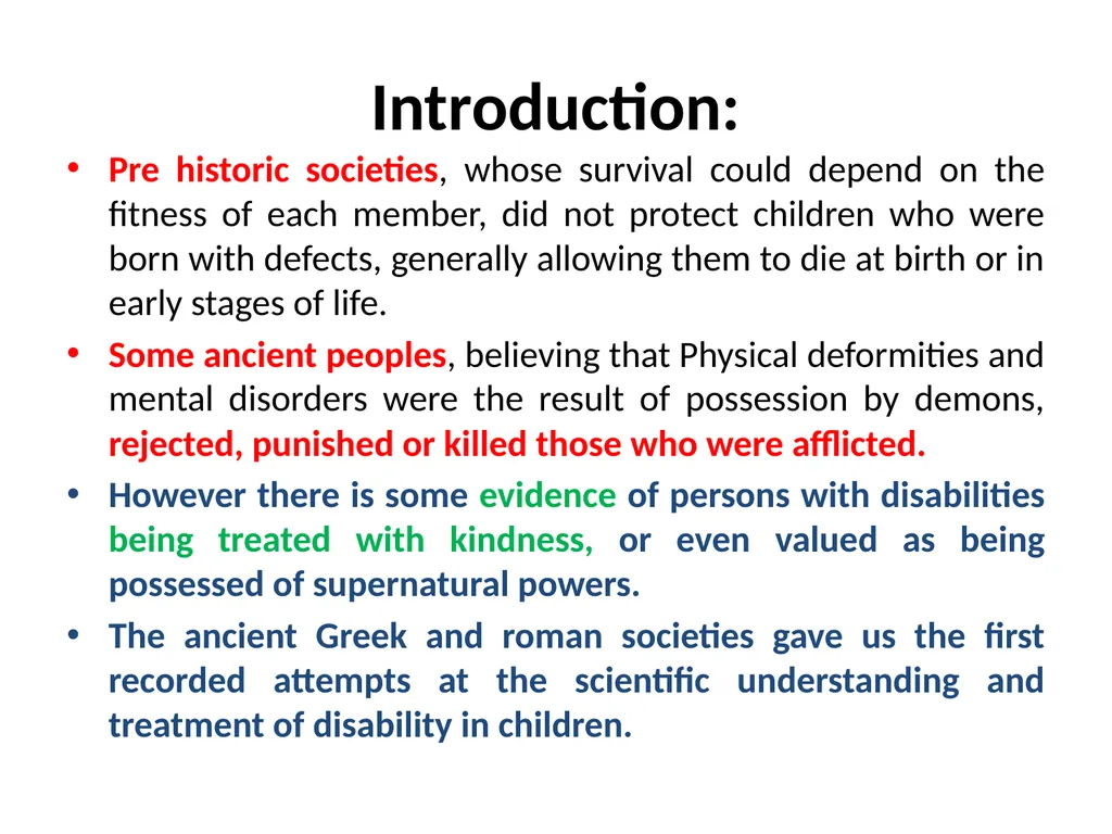 Historical development of Special Education / - slide 2 of 24