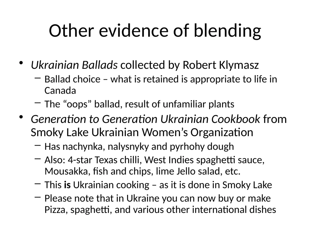 Rituals in the Ukrainian Diaspora: Problematizing - slide 15 of 32