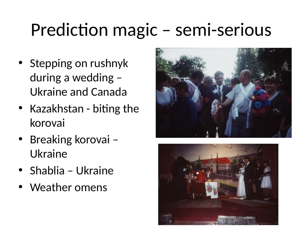 Rituals in the Ukrainian Diaspora: Problematizing - slide 18 of 32
