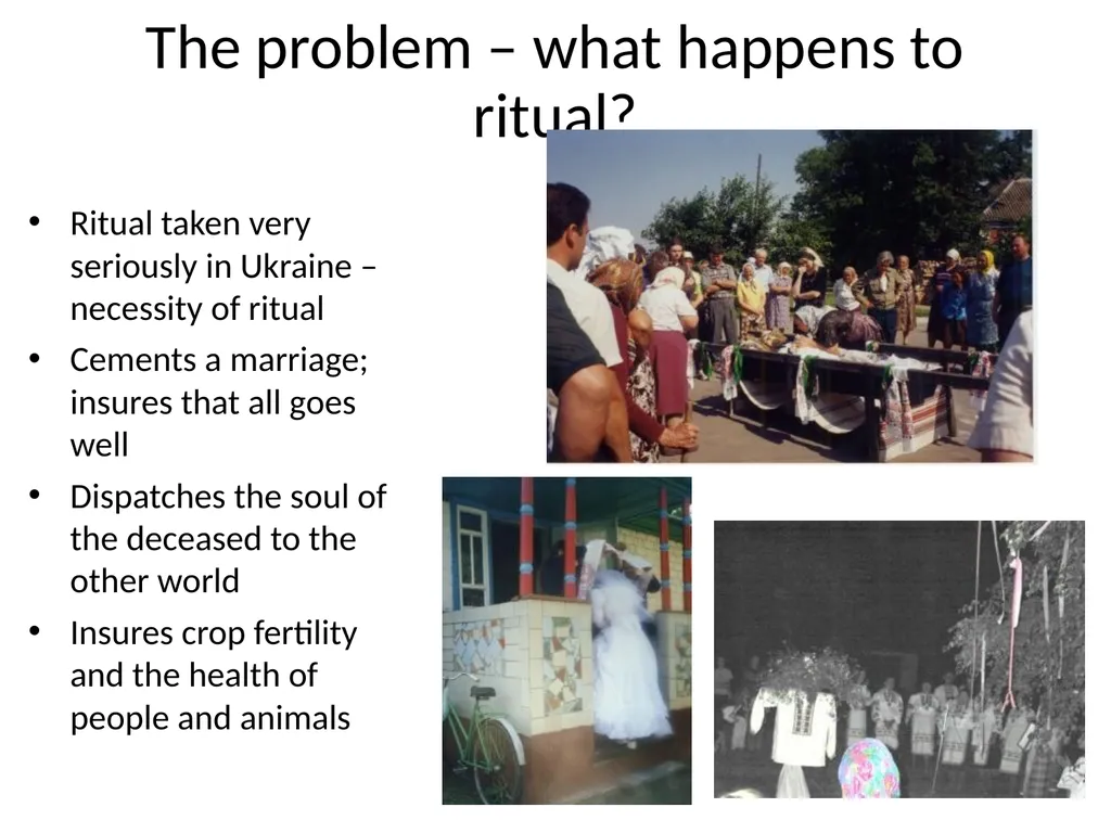 Rituals in the Ukrainian Diaspora: Problematizing - slide 2 of 32