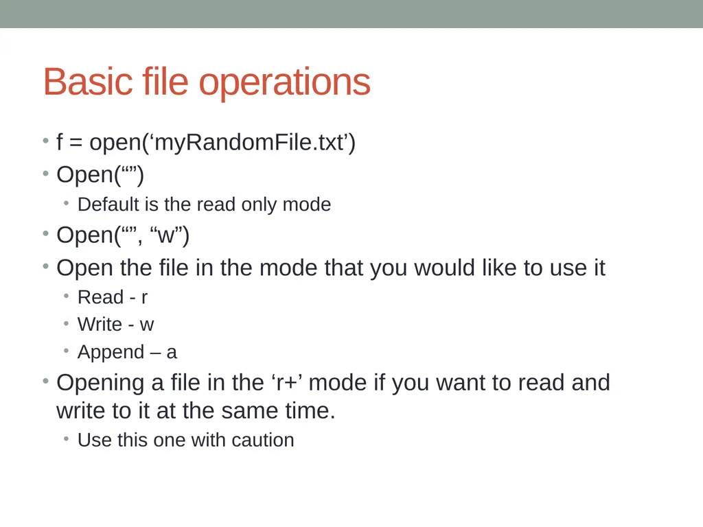CIT 590 Intro to Programming Files etc - slide 4 of 12