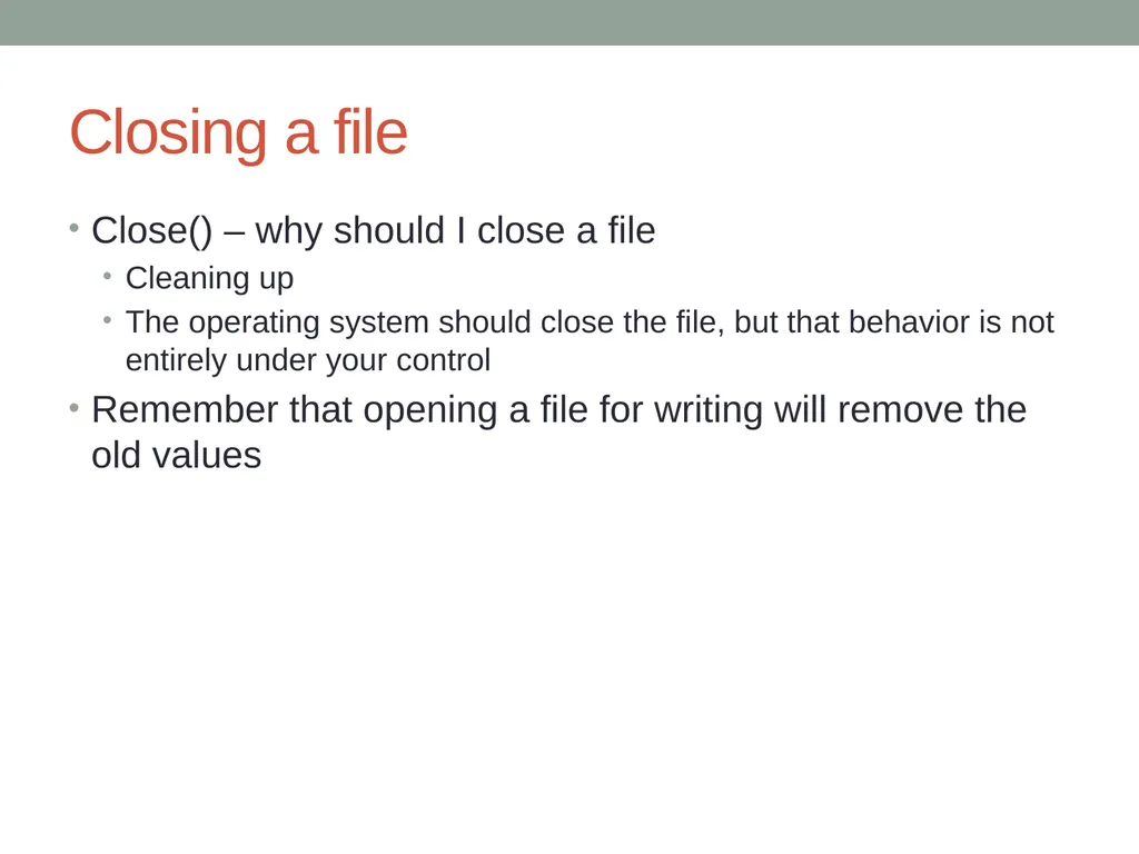 CIT 590 Intro to Programming Files etc - slide 6 of 12