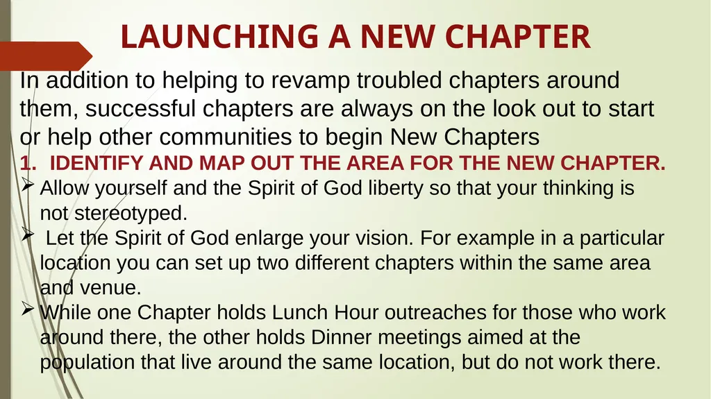 Reviving The Chapters & Advancing The Work - slide 19 of 23