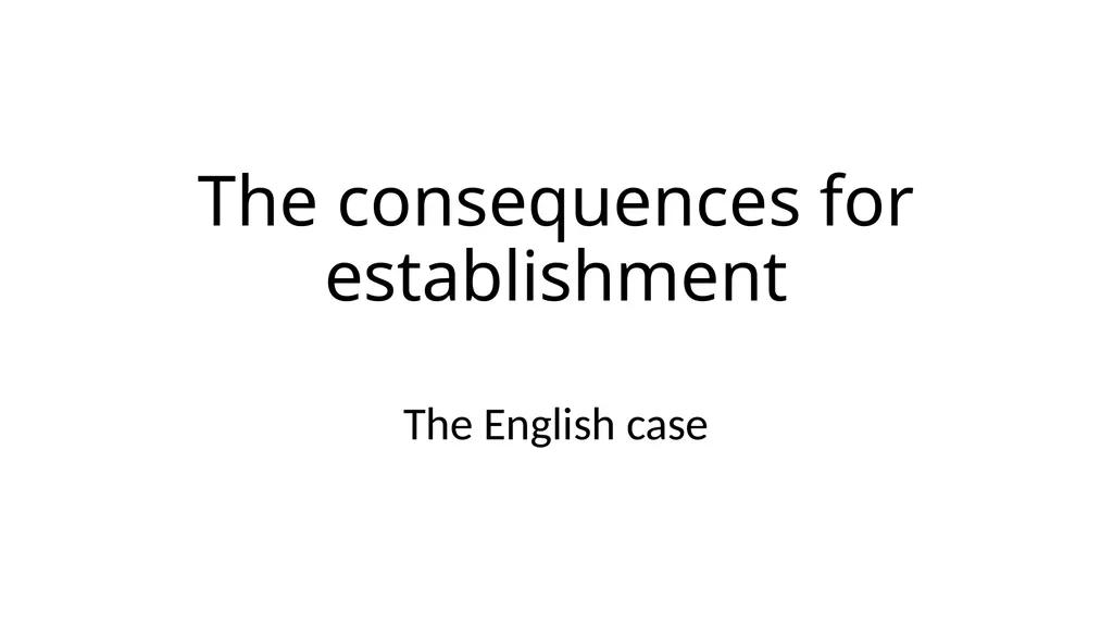 The Advantages of a Weak Established Church Grace - slide 9 of 26