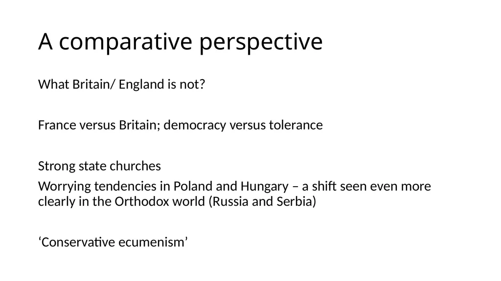 The Advantages of a Weak Established Church Grace - slide 13 of 26