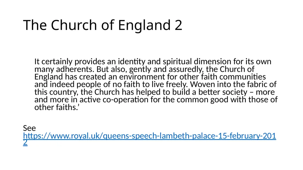 The Advantages of a Weak Established Church Grace - slide 19 of 26