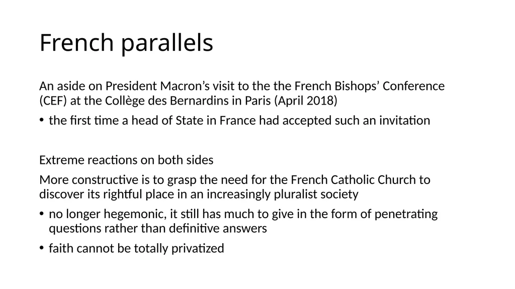 The Advantages of a Weak Established Church Grace - slide 21 of 26