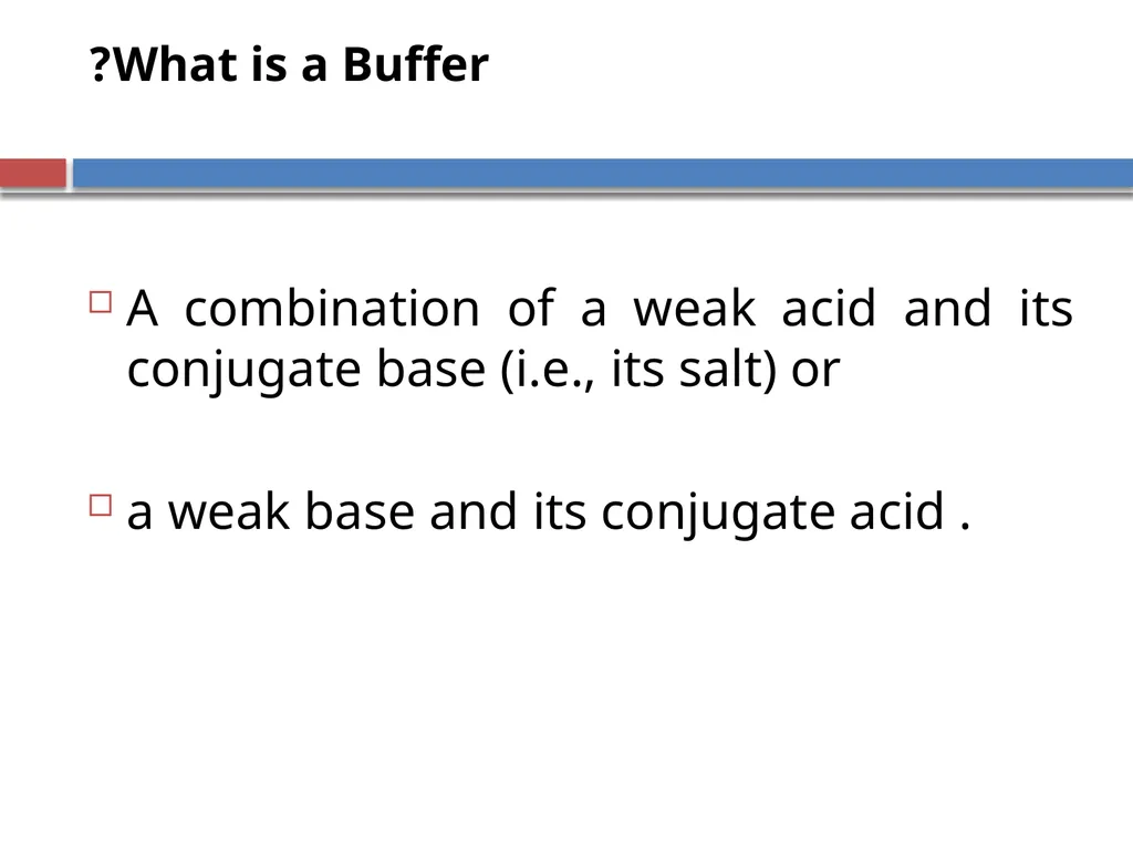 Buffer solutions Buffers: are compounds or - slide 3 of 21
