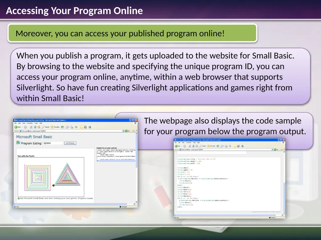 Sharing Code Estimated time to complete this - slide 7 of 10