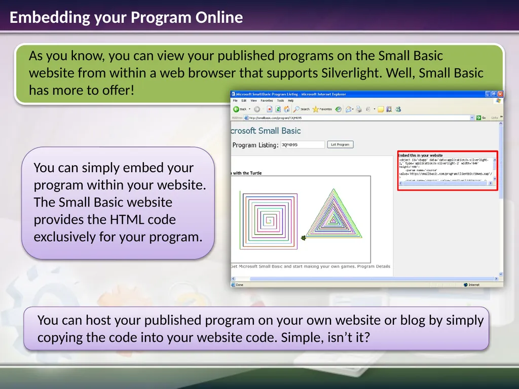 Sharing Code Estimated time to complete this - slide 8 of 10