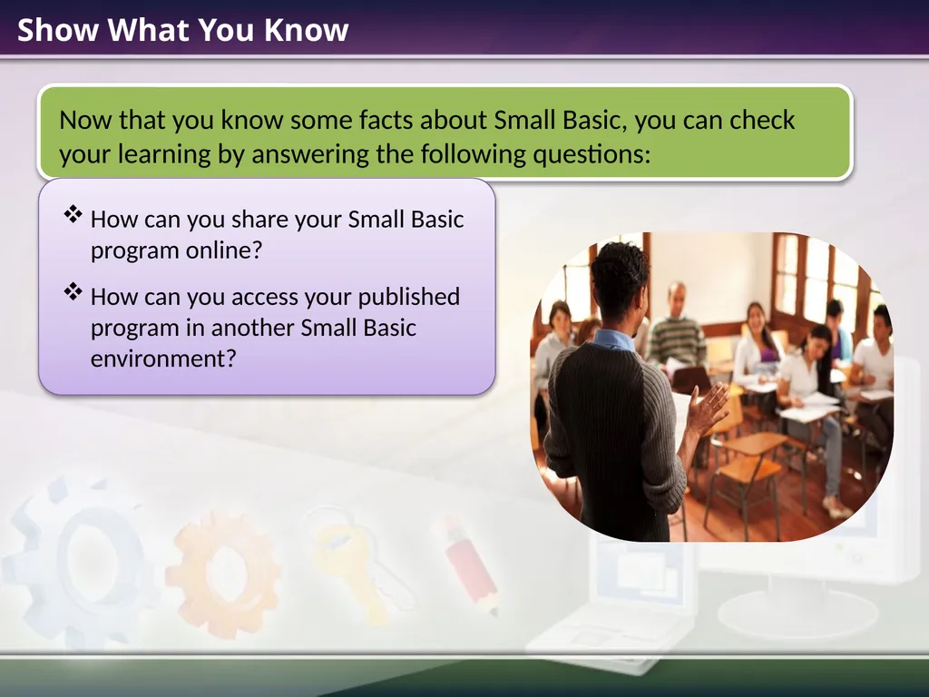 Sharing Code Estimated time to complete this - slide 10 of 10